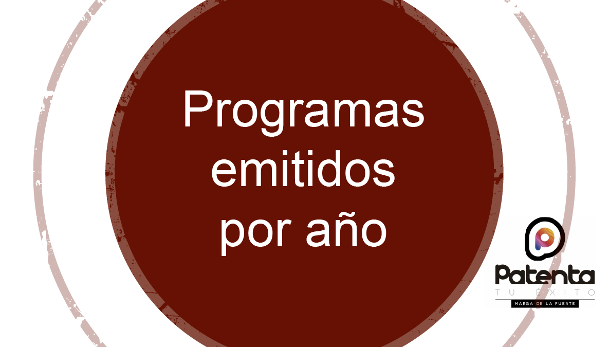 Programas emitidos por año