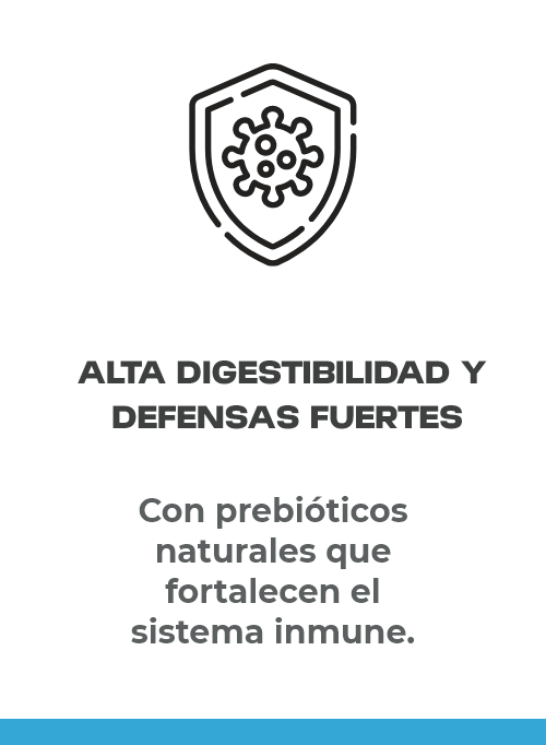 Alta digestibilidad y defensas fuertes