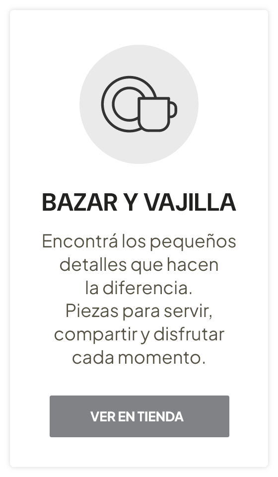 BAZAR Y VAJILLA